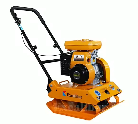 Petrol plate compactor.
